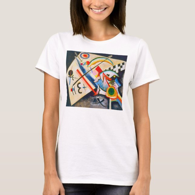 Camiseta cruzada blanca de Kandinsky (Anverso)