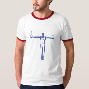 Camiseta cruzada del hierro