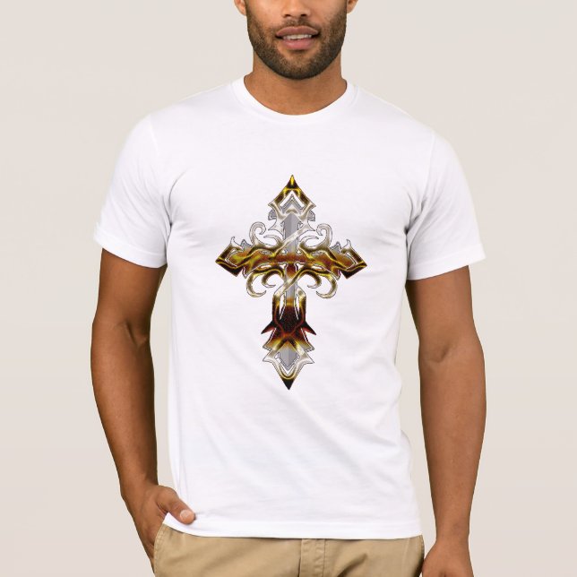 Camiseta cruzada medieval parduzco (Anverso)