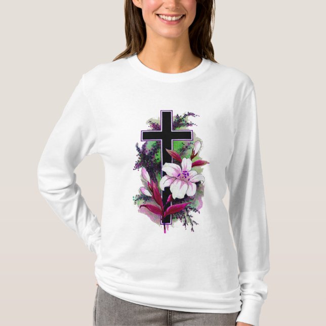 Camiseta cruzada negra 6 (Anverso)