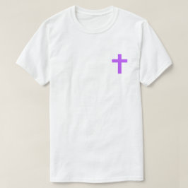 Camiseta cruzada púrpura