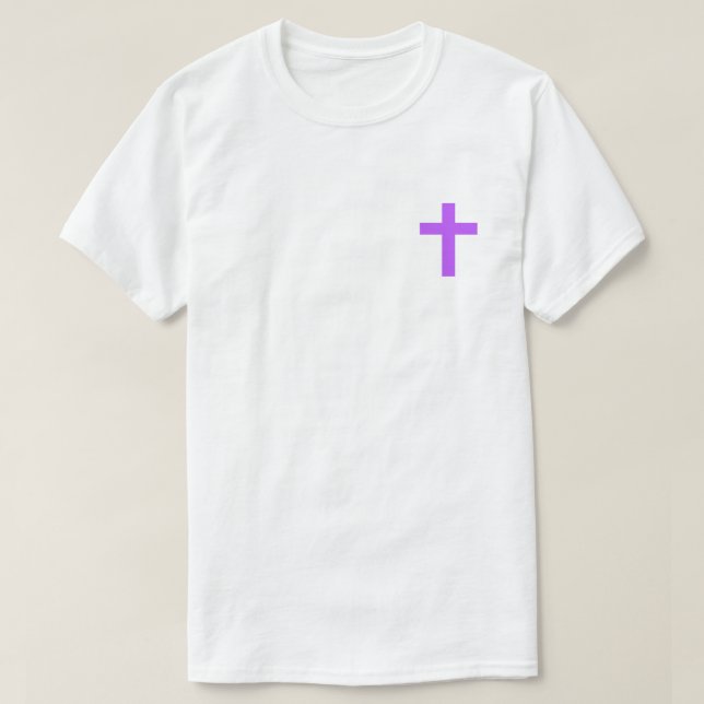 Camiseta cruzada púrpura (Diseño del anverso)
