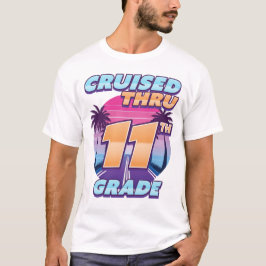 Camiseta Cruzado a través de 11º grado de graduación
