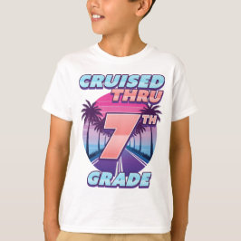 Camiseta Cruzado a través de 7° grado de graduación