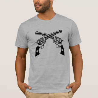Camiseta Cruzado seis grises de los armas de la pistola