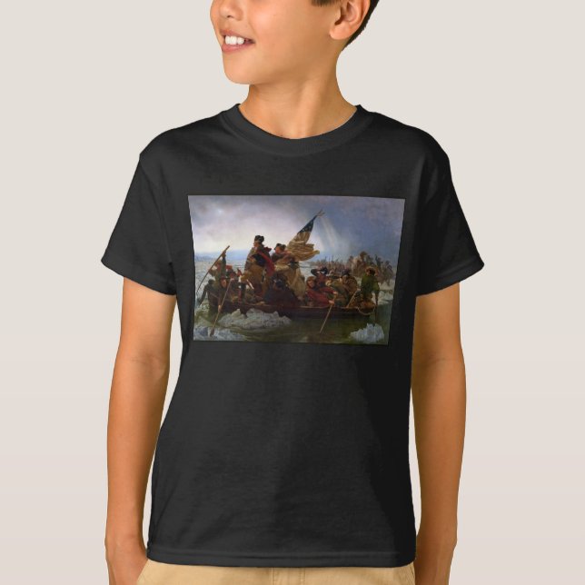 Camiseta Cruzando el Delaware 1776: General George Washingt (Anverso)