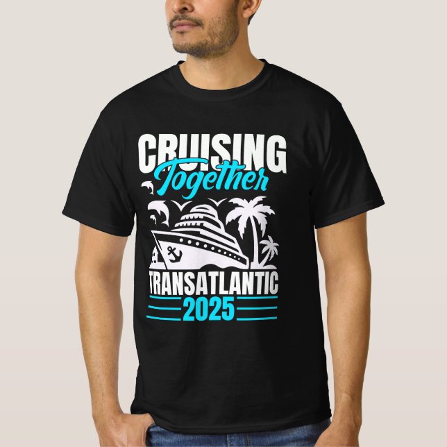 Camiseta cruzando juntos el transatlántico 2025 (Anverso)