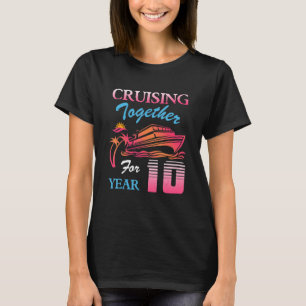 Camiseta Cruzando juntos por 10 años de aniversario Boda