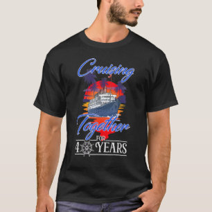 Camiseta Cruzando juntos por 40 años de aniversario Boda