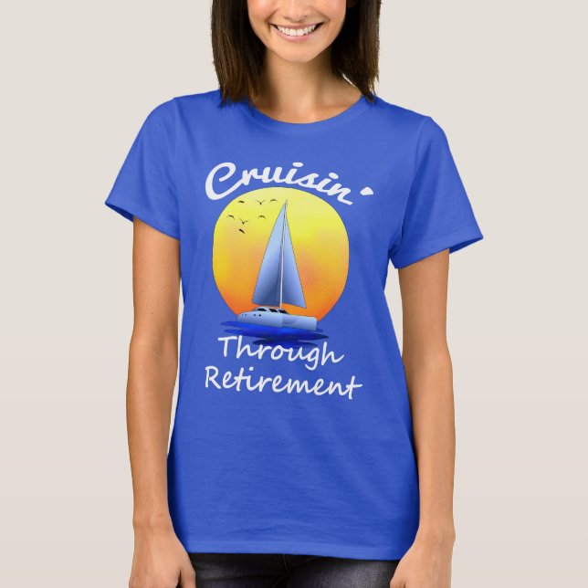 Camiseta Cruzar a través de la jubilación (Anverso)