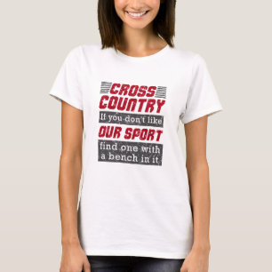 Camiseta Cruzar el país corriendo divertida como nuestro de