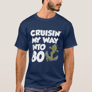 Camiseta Cruzar mi camino hacia 80 (OSCURO)