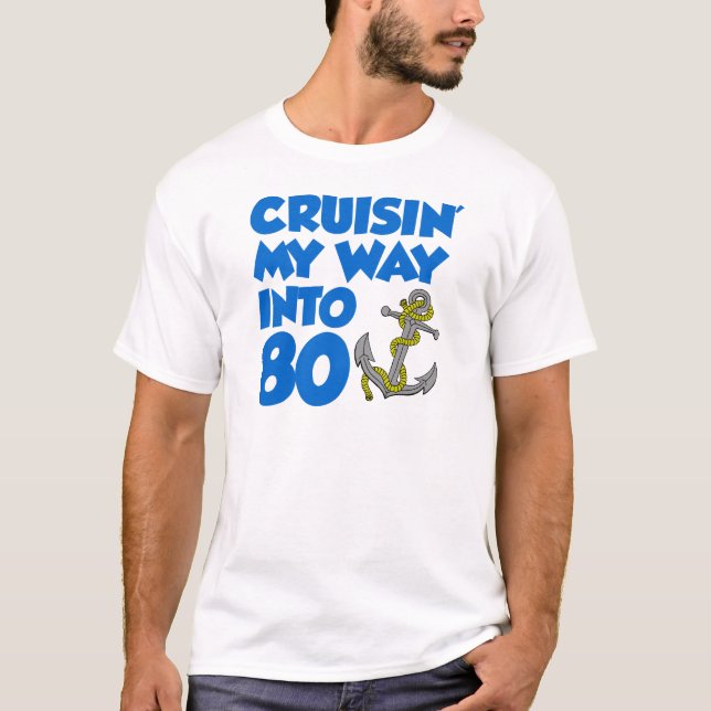 Camiseta Cruzar mi camino hacia el 80 (Anverso)