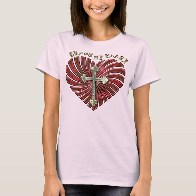 Camiseta Cruzar mi corazón (Anverso)