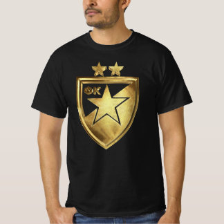 Camiseta Crvena Zvezda Fútbol dorado amor serbio