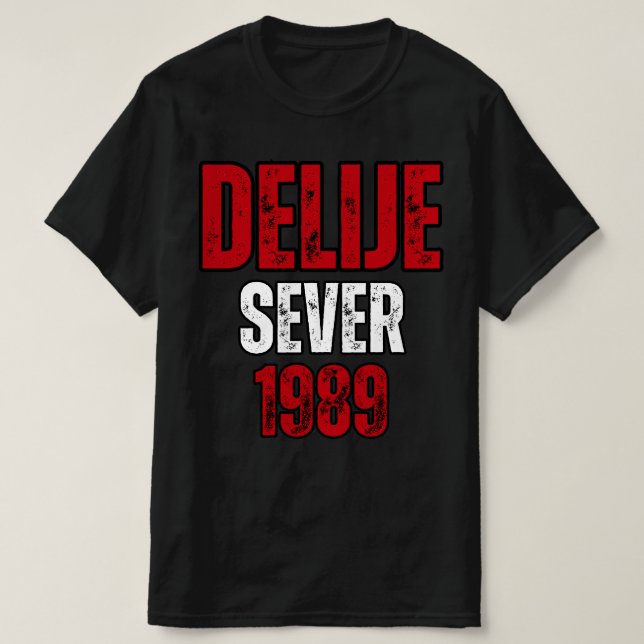 Camiseta Crveno Beli Delije Sever 1989 (Diseño del anverso)