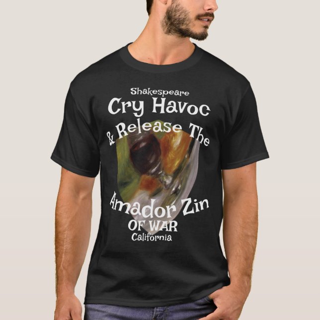 Camiseta Cry Havoc Release Amador Zin War California (Anverso)