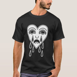 Camiseta Crying Heart American Tradicional Tattoo Old Schoo