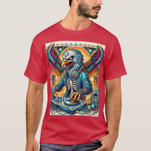 Camiseta Cryptic Beats: DJ de águila en vuelo"