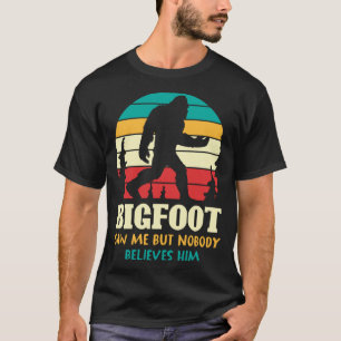 Camiseta Cryptid Bigfoot Divertido Me Vio Pero Nadie Cree Q