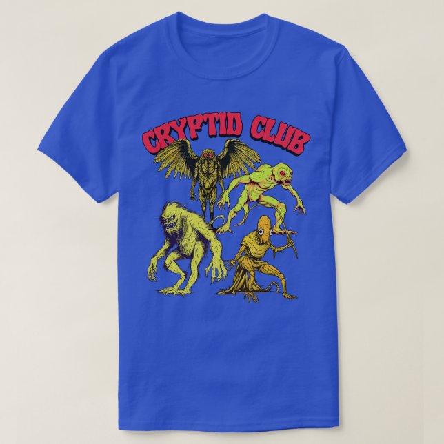 Camiseta Cryptid Club (Diseño del anverso)
