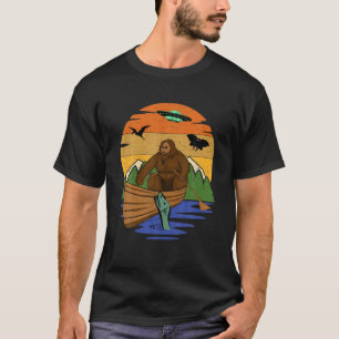 Camiseta Cryptid River Bigfoot T Con Moto De Creatura De OV