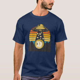 Camiseta Crypto Alien Space Tratando De Tomar Dogecoin Vint