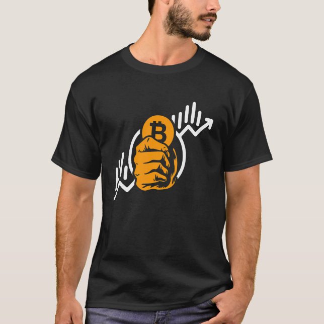 Camiseta Crypto Bitcoin Coin Rige Symbol Blockchain Invest (Anverso)
