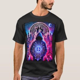 Camiseta Crypto / Bitcoin Stealth T-Shirt Blue Purple