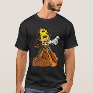 Camiseta Crypto Bitcoin Volcano Meme Para Cryptocurrency Tr