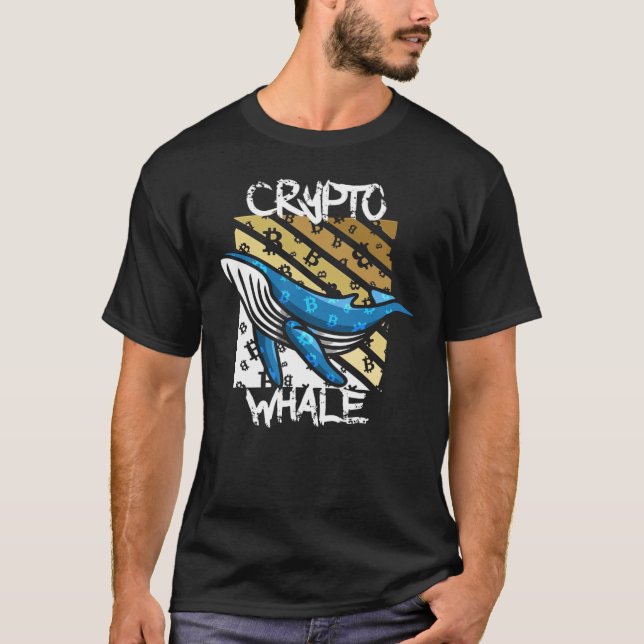 Camiseta Crypto Btc Whale - Moneda Cripta (Anverso)