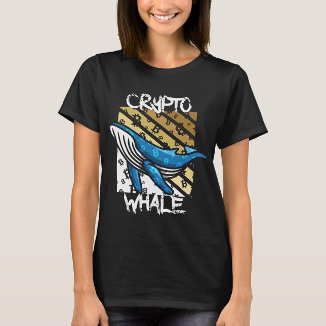 Camiseta Crypto Btc Whale - Moneda Cripta (Anverso)
