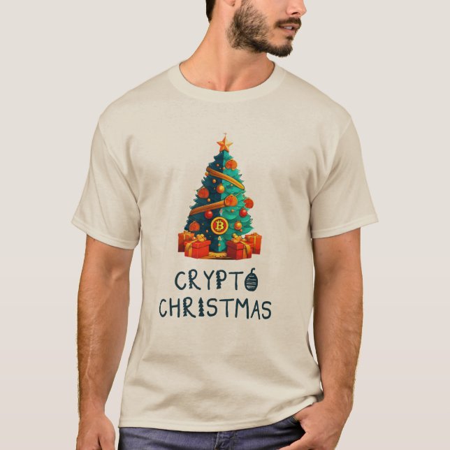 Camiseta Crypto Christmas Tree - Bitcoin (Anverso)