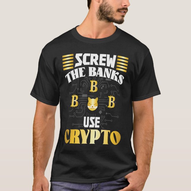 Camiseta Crypto  Cryptocurrency Blockchain Trader Finance   (Anverso)