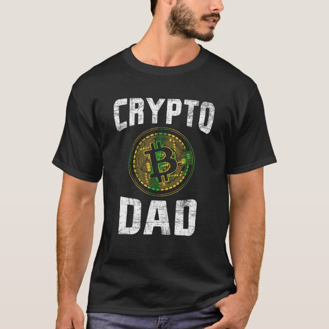 Camiseta Crypto Dad Investor Bull Day Trader Trading Bitcoi (Anverso)
