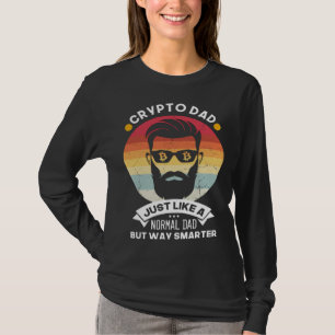 Camiseta Crypto Dad pero más inteligente Bitcoin Criptomone