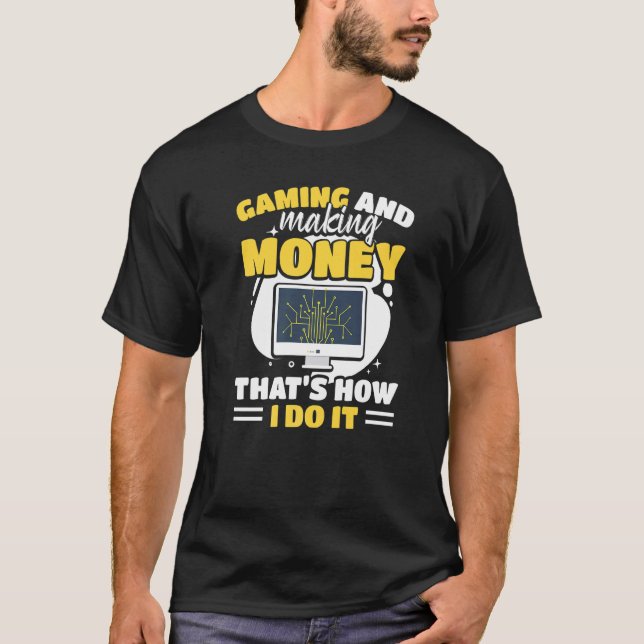 Camiseta Crypto Games Blockchain Inversor Gaming (Anverso)