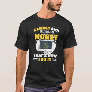 Camiseta Crypto Games Blockchain Inversor Gaming