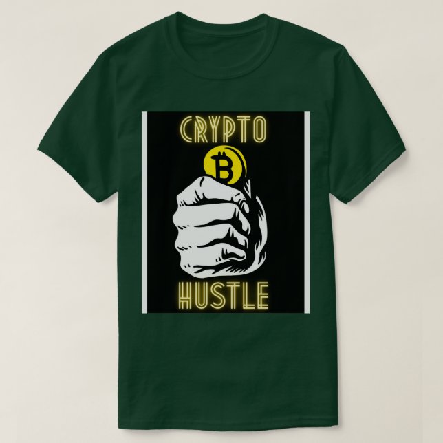 Camiseta Crypto Hustle Bitcoin Ethereum Doge XRP (Diseño del anverso)
