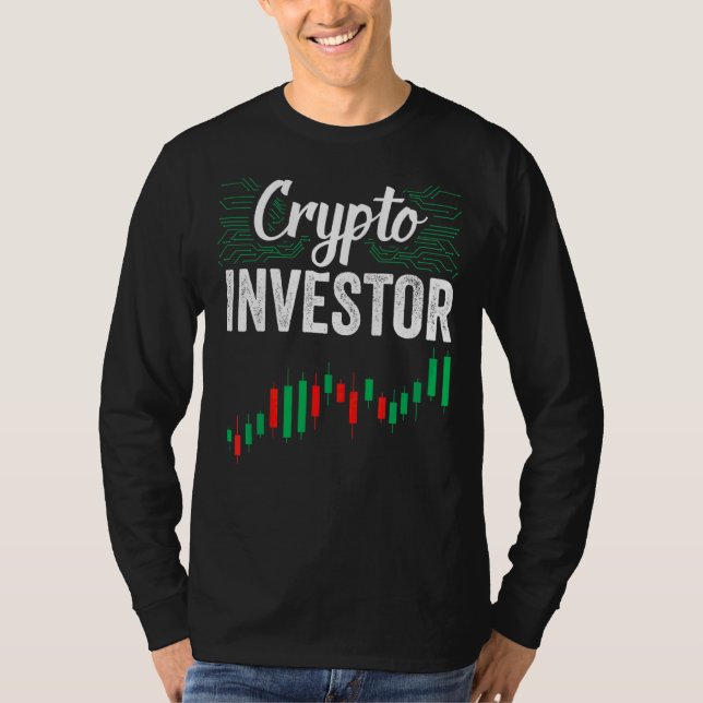 Camiseta Crypto Investor Accionista Invierte Acciones (Anverso)