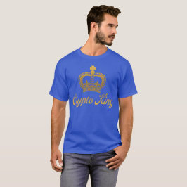 Camiseta Crypto King T-Shirt en azul real
