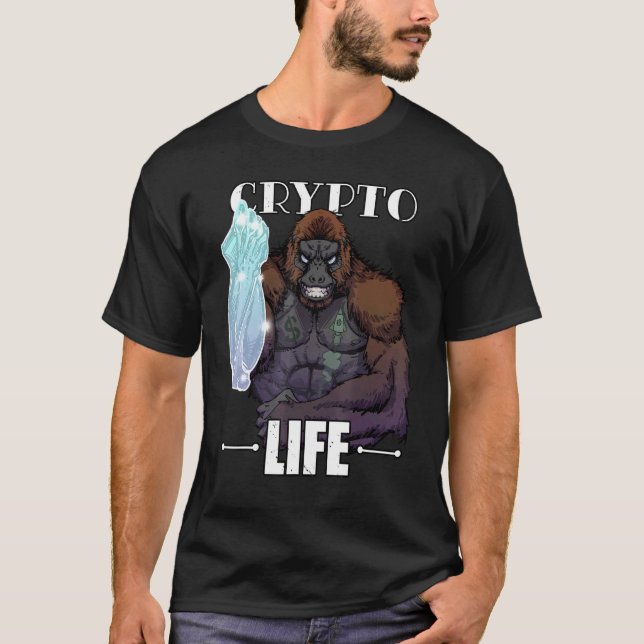 Camiseta Crypto Life Diamond Hands Memes Hombres Mujeres Pa (Anverso)