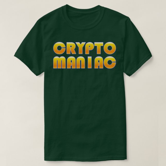 Camiseta Crypto Maniac (Diseño del anverso)