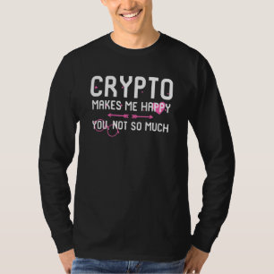 Camiseta Crypto Me Hace Feliz No Tanto Blockchain M