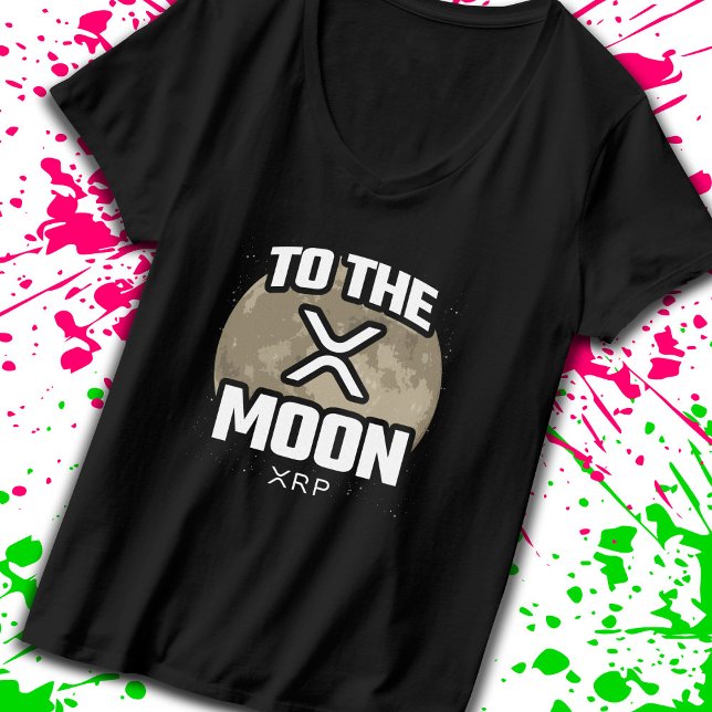 Camiseta Crypto Meme XRP A La Cita De Criptocurrency De La  (Show your passion & join the lunar revolution with our cool XRP To The Moon t-shirt! -Teemixer)