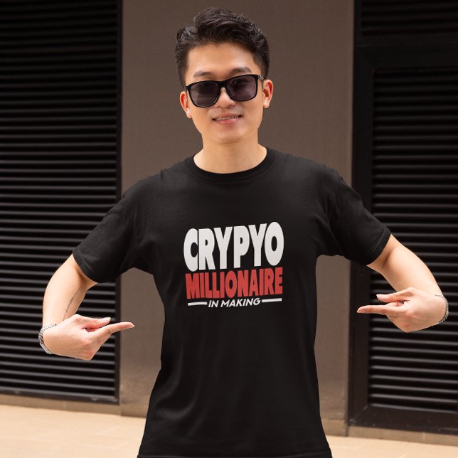 Camiseta Crypto Millionaire en Making Planner (funny crypto millionaire in the making bitcoin t shirt)