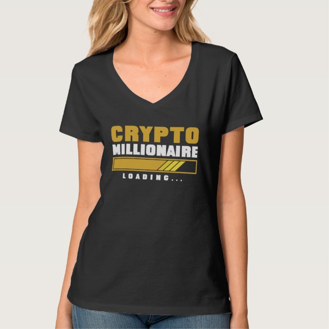 Camiseta Crypto Millionaire Loading (Anverso)