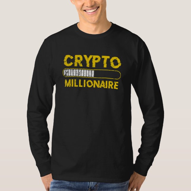 Camiseta Crypto Millionaire Loading Bitcoin Ethereum (Anverso)