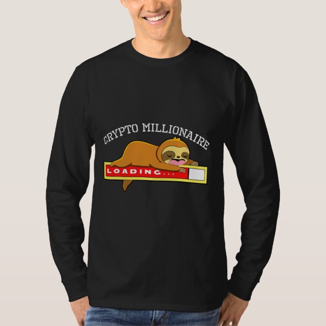 Camiseta Crypto Millionaire Sloth Bitcoin 31 (Anverso)