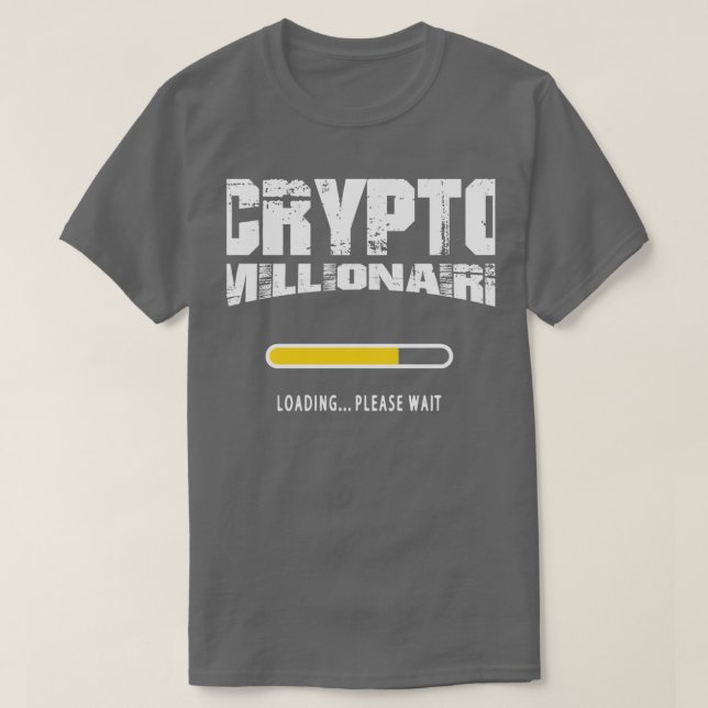 Camiseta Crypto millonaire blockchain trading (Diseño del anverso)